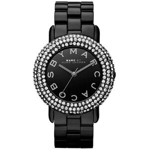 Marc Jacobs MBM3193 Ladies Marci Crystal Black Watch